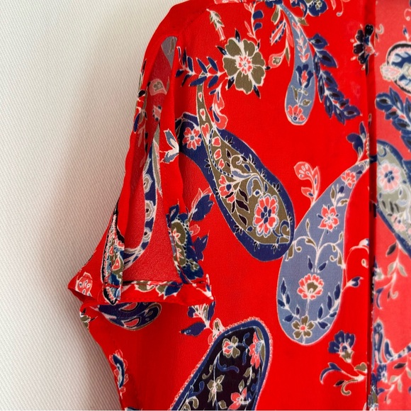 GREYLIN~ Sidney Paisley Wrap Maxi Dress in Medium - Picture 4 of 16